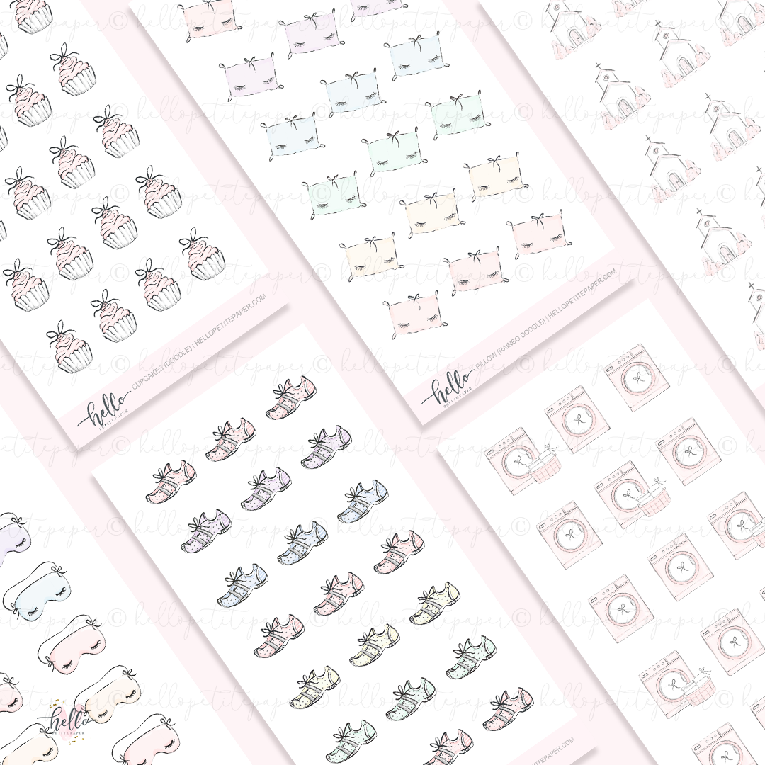 Floral trims  Celebration/So Loved - planner stickers – Hello Petite Paper
