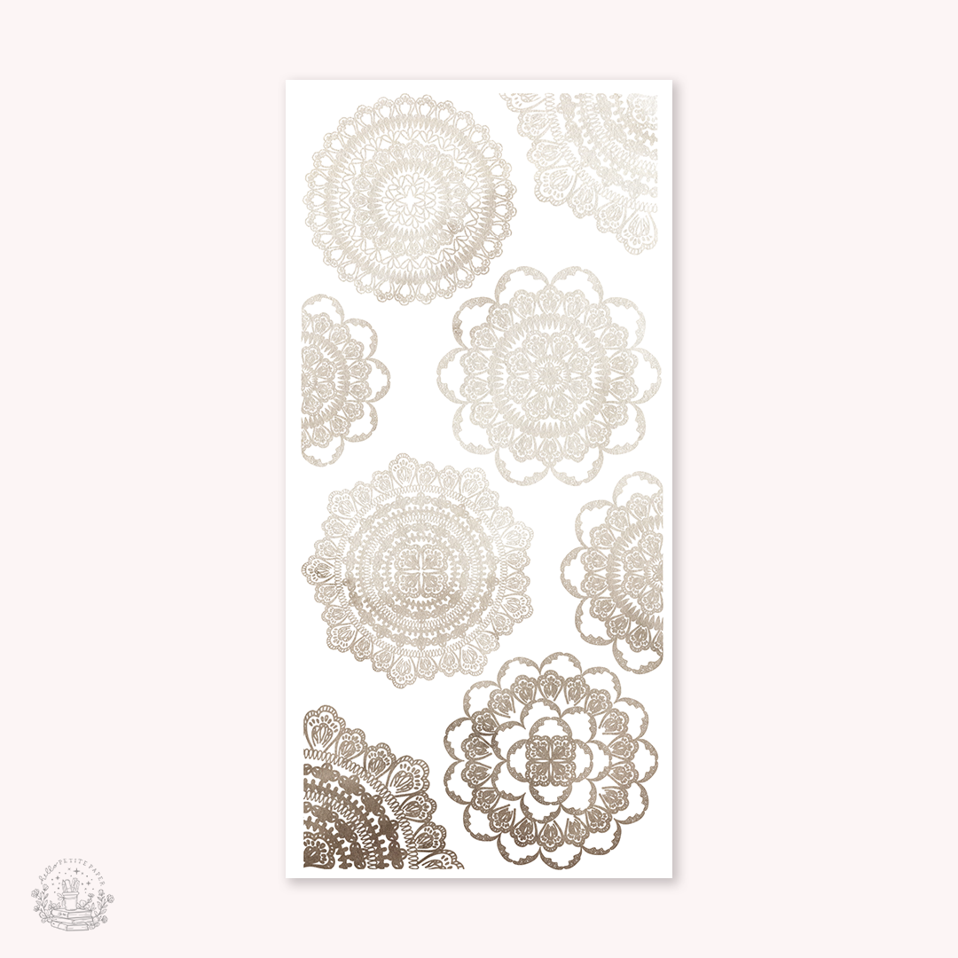 Essentials - watercolor doilies stickers v2 (EJ 04 05 06)