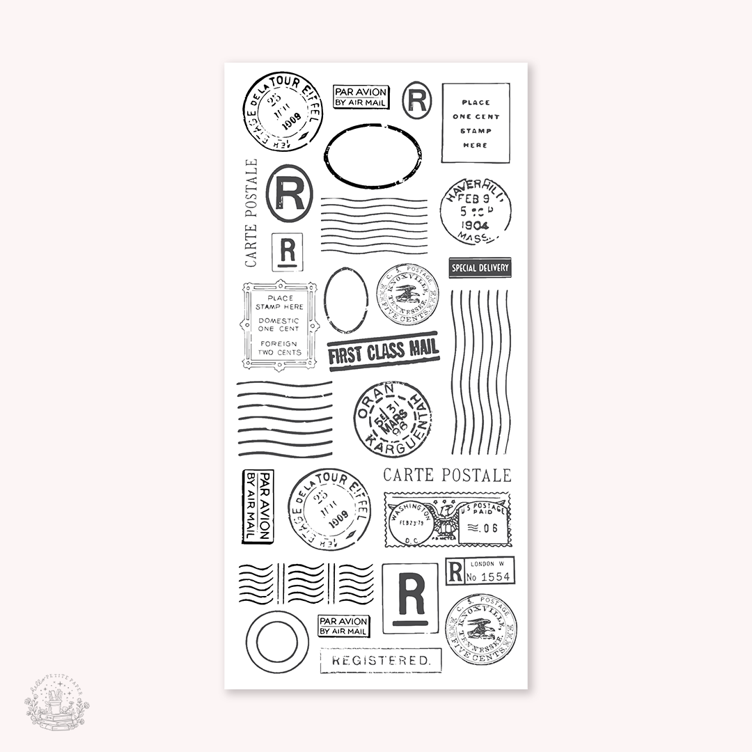 Essentials - postage stamps stickers (EJ 09 25 26 27)