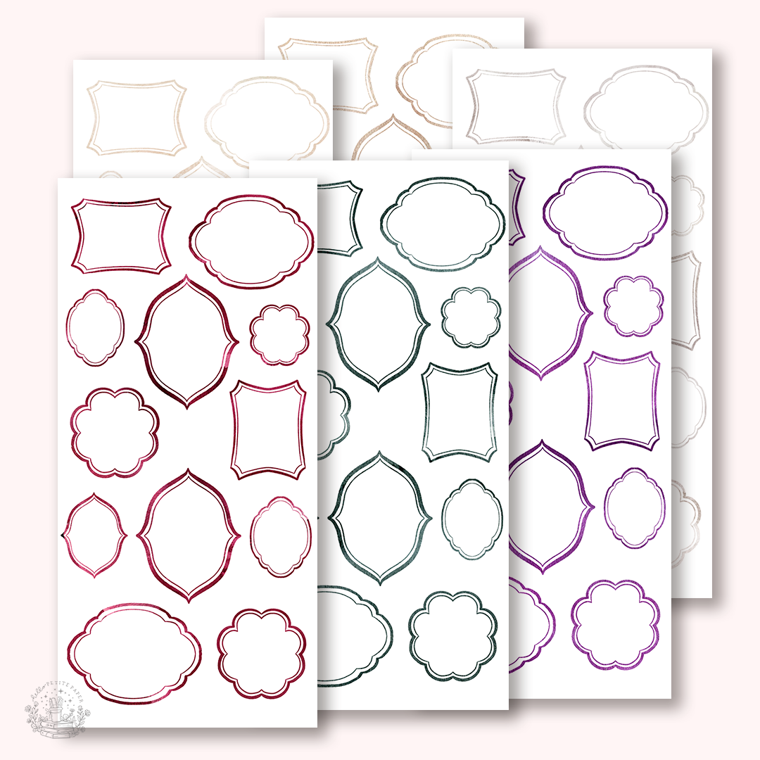 Essentials - Vintage frames stickers (EJ95-100)