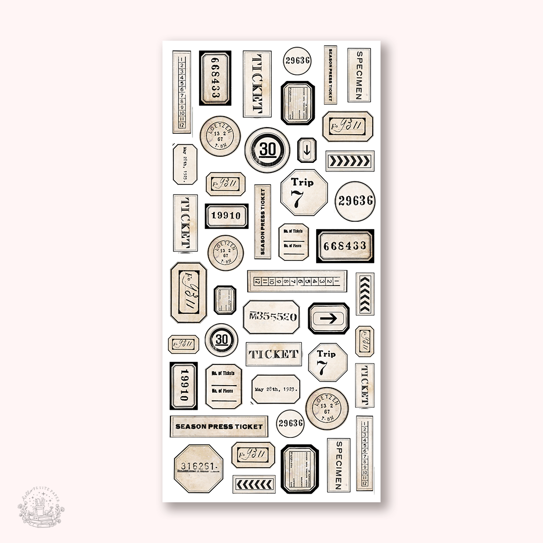 Essentials - Old ticket stickers (EJ102)