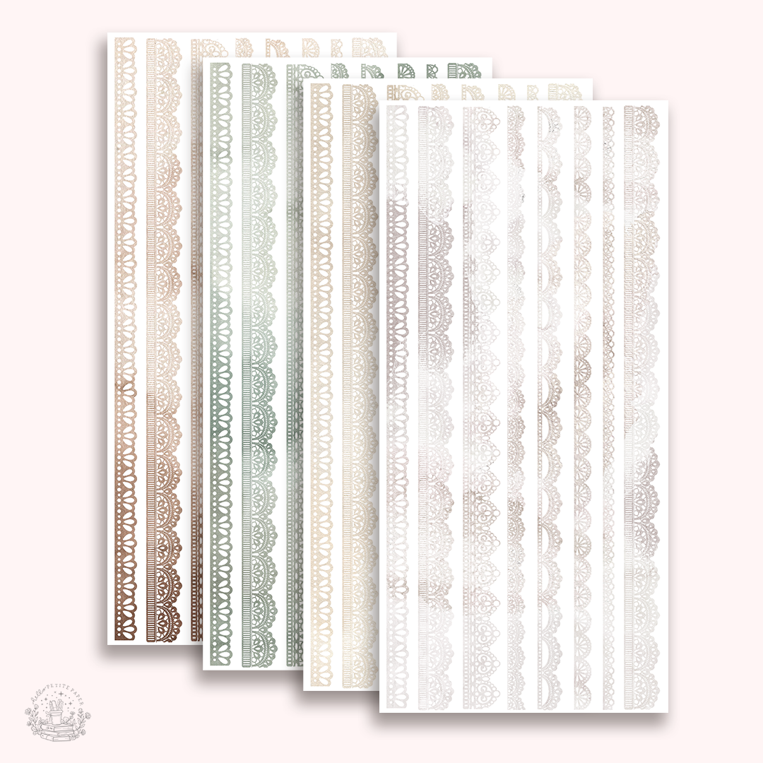Essentials - Thin lace strip stickers (EJ 103 - 106)