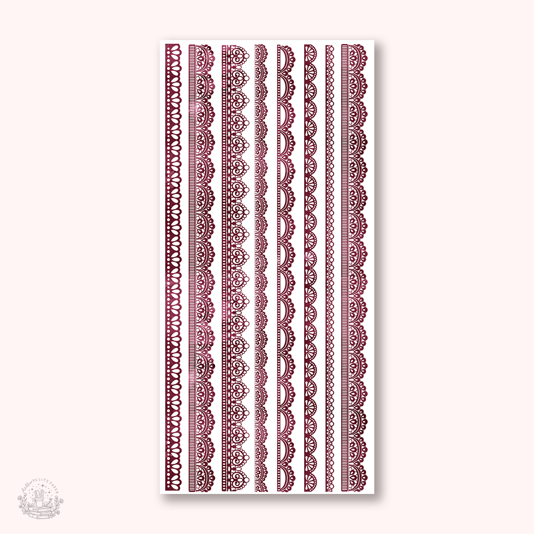 Essentials - Thin lace strip stickers (EJ107-109)