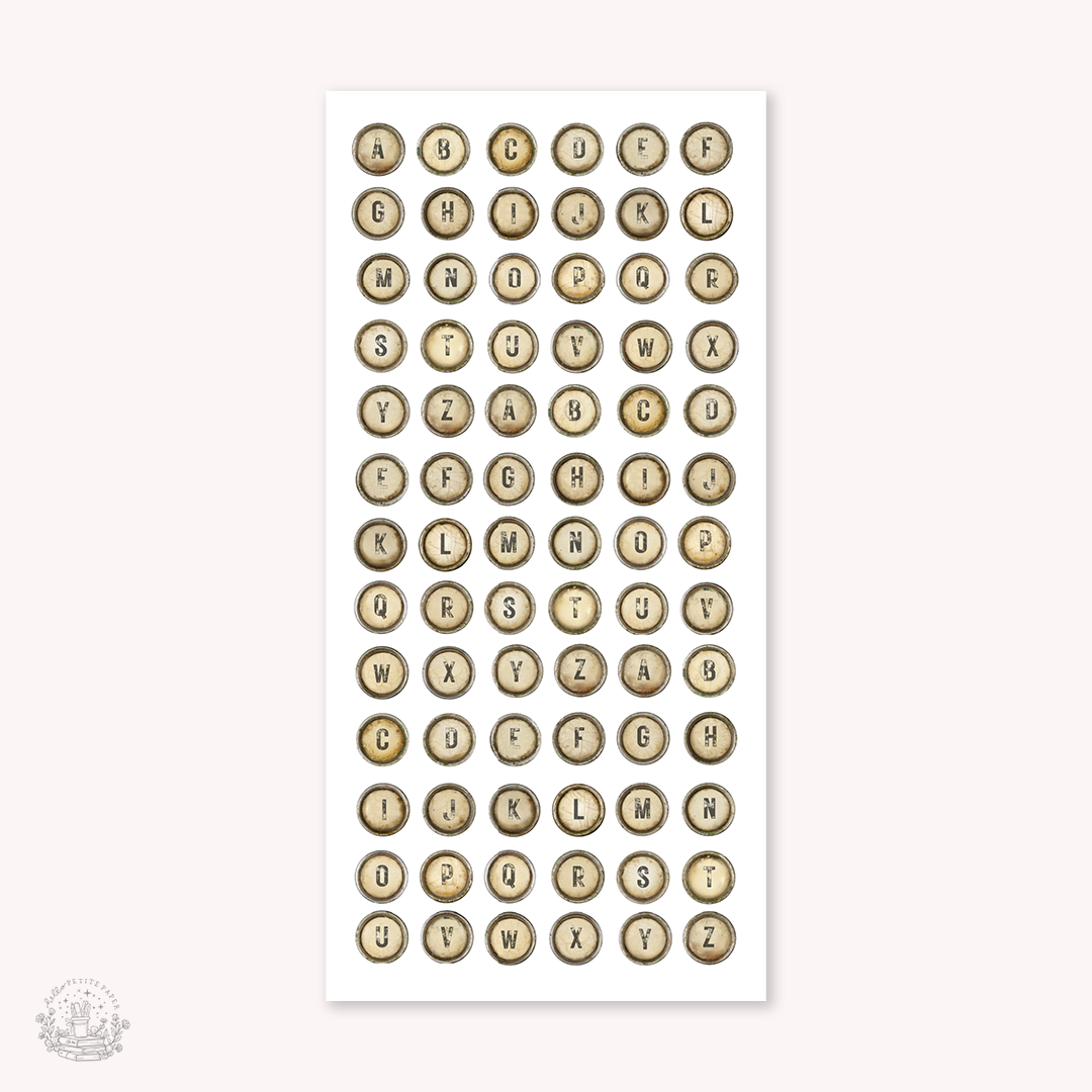 Essentials - typewritter keys stickers (EJ 31 32 33 34)