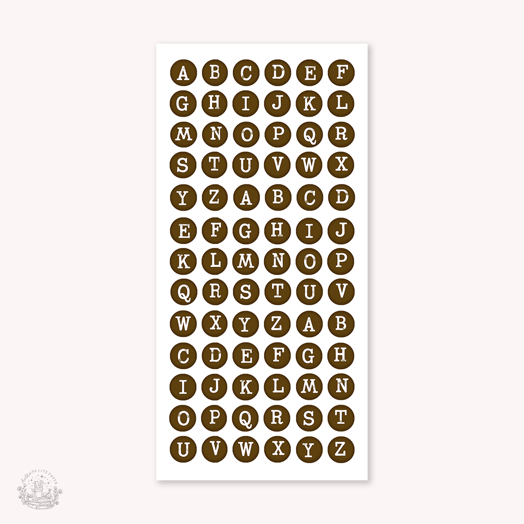 Essentials - typewritter keys stickers (EJ 35 36)