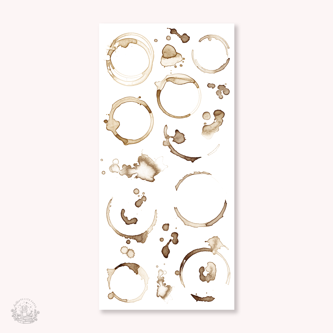 Essentials - Coffee stains stickers (EJ51)
