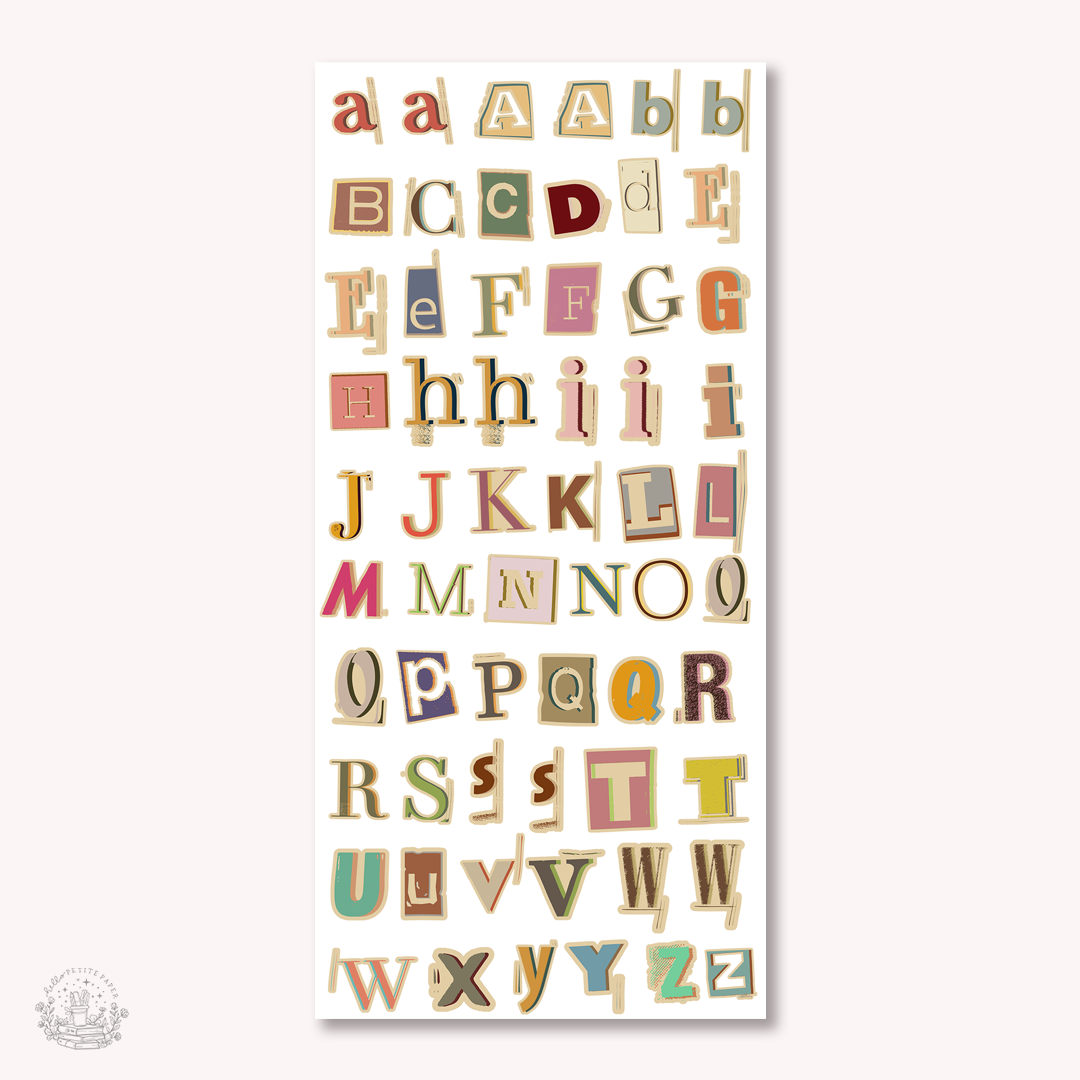 Essentials - Ransom letters stickers (EJ55)