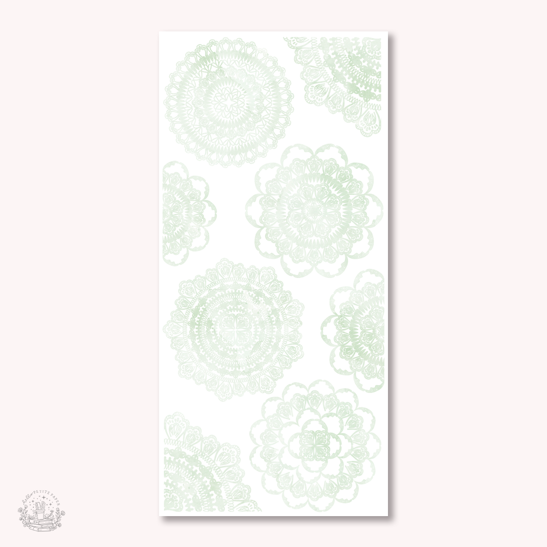 Essentials - Watercolor doilies stickers v2 (EJ57 58 59 60)