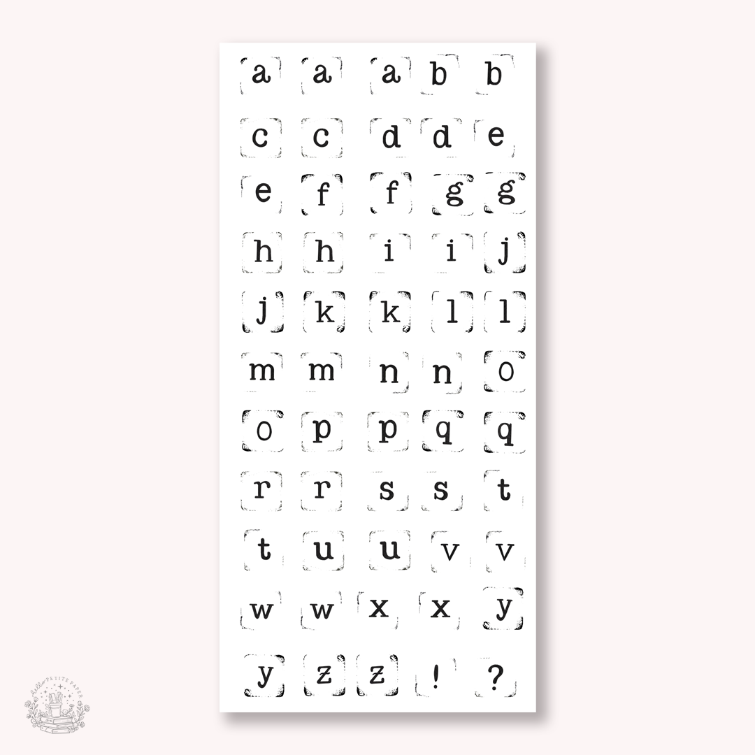Essentials - Stamp letters stickers (EJ68)