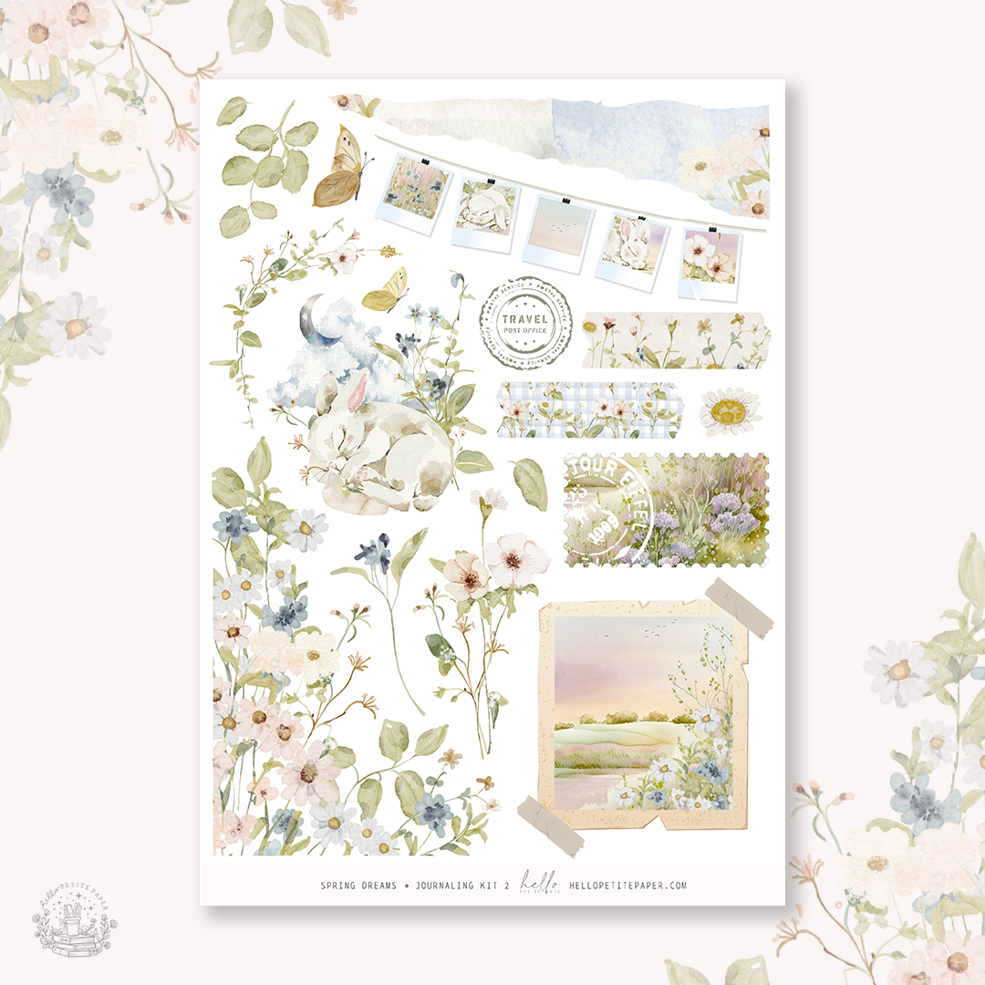 Spring Dreams - Journaling Sticker Kit