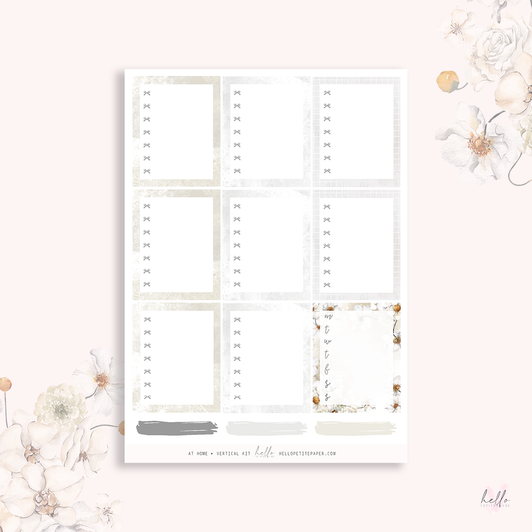 At home - planner sticker kit