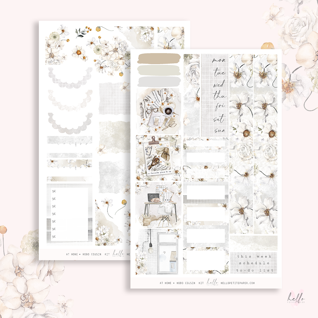 At home - Hobonichi Cousin Sticker Kit