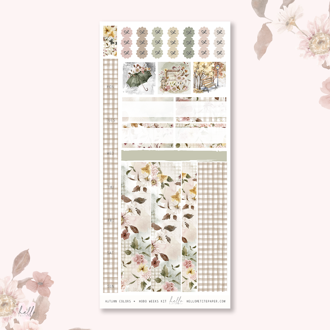 Autumn Colors - Hobo weeks kit