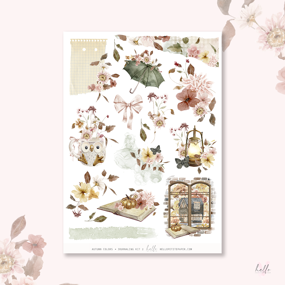 Autumn Colors - Journaling Sticker Kit