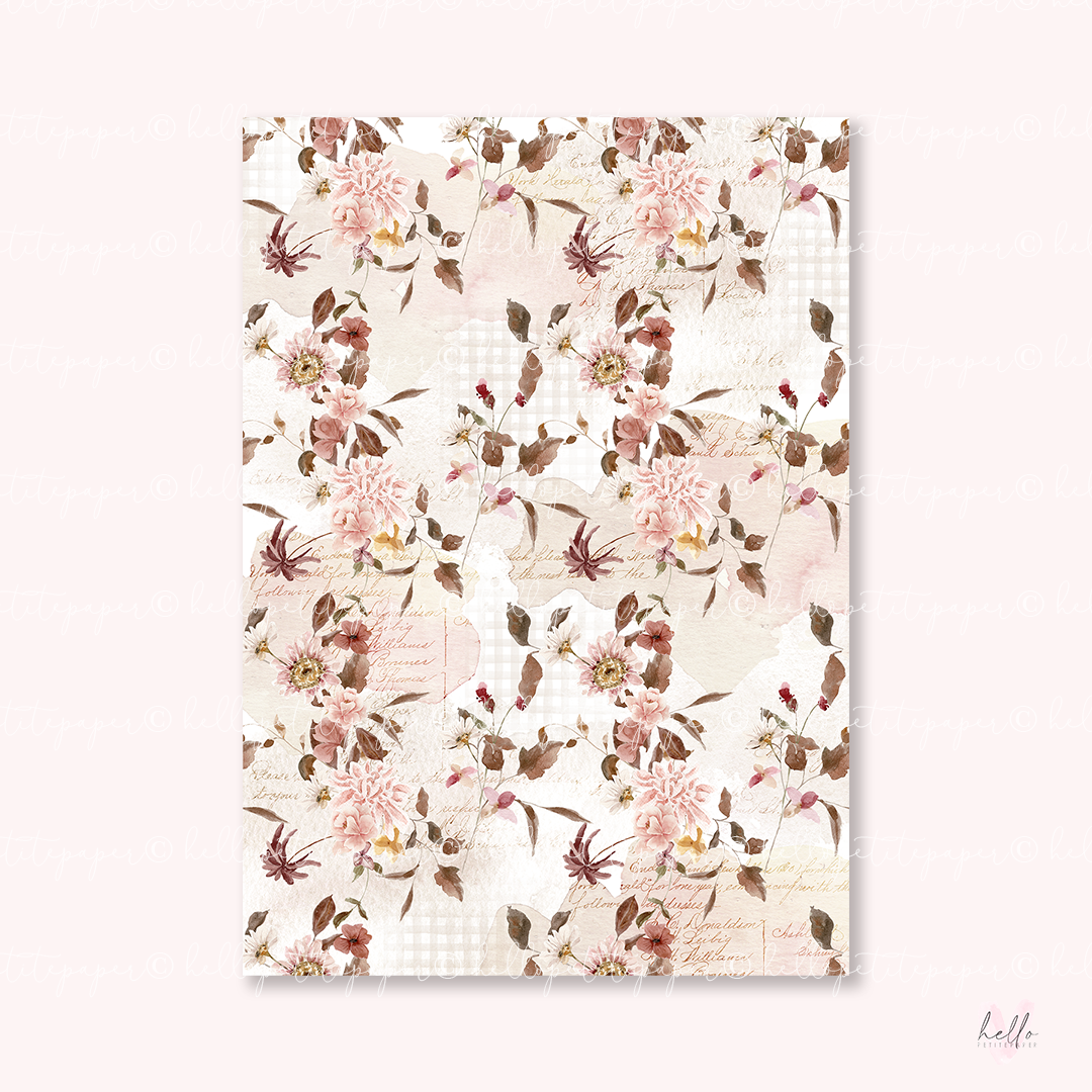 Vellum Paper - Autumn Colors collection (A4 size) - select your design
