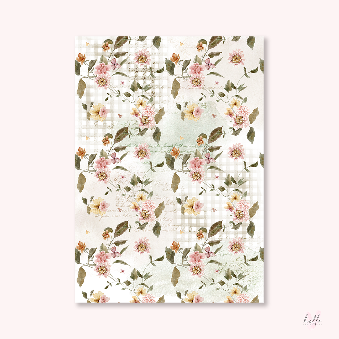 Vellum Paper - Autumn Colors collection (A4 size) - select your design