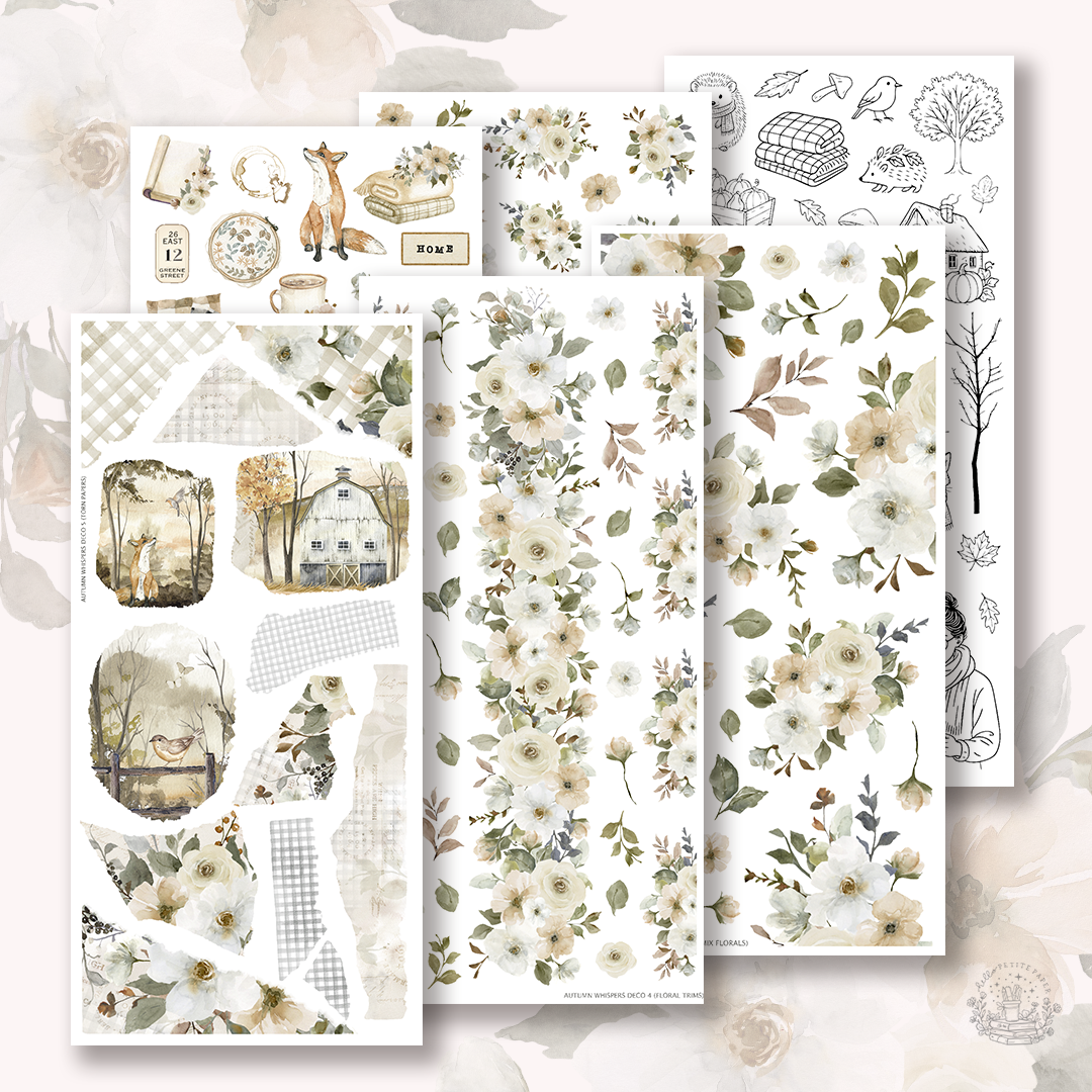 Autumn whispers - Deco kit (6 sticker sheets)