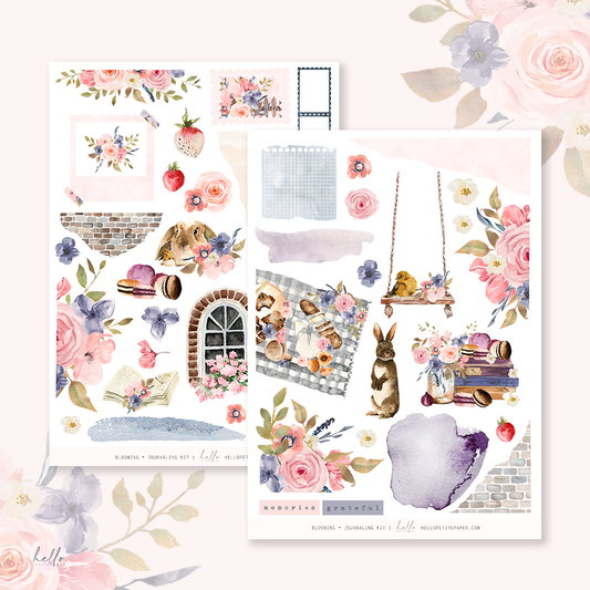 Blooming  - Journaling Sticker Kit