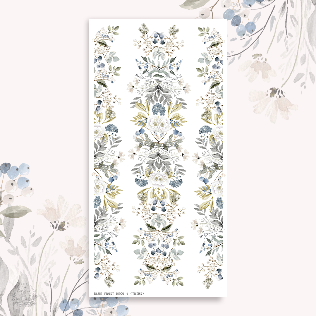 Blue Frost - Deco stickers 4 (trims)