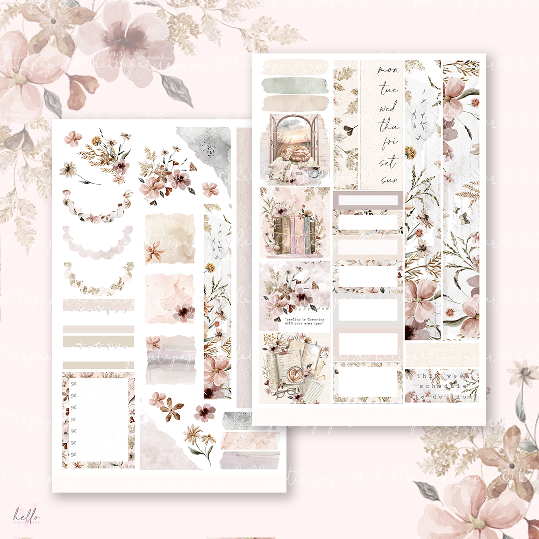 Book Lover - Hobonichi Cousin Sticker Kit