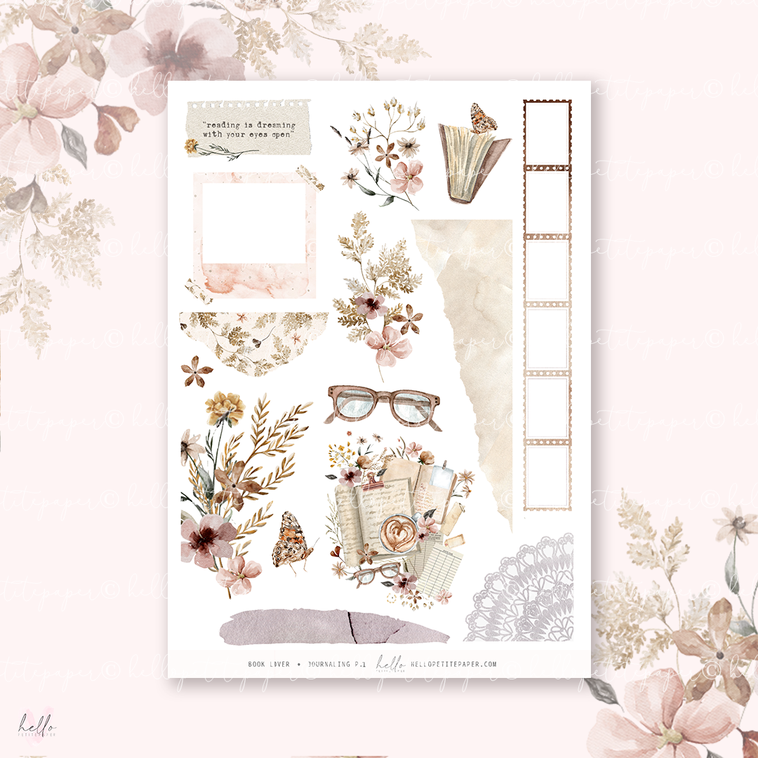 Book Lover  - Journaling Sticker Kit