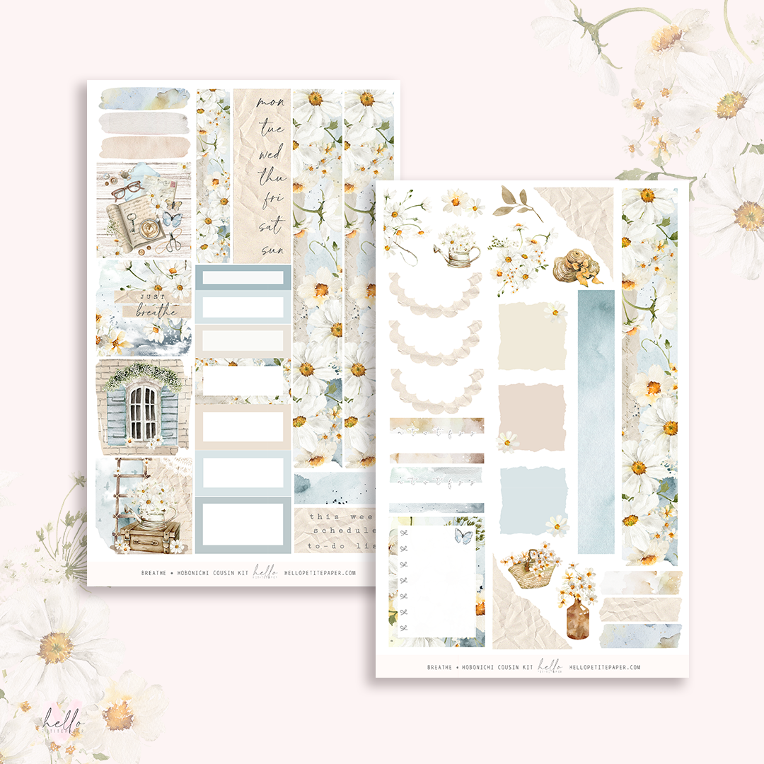 Breathe - Hobonichi Cousin Sticker Kit