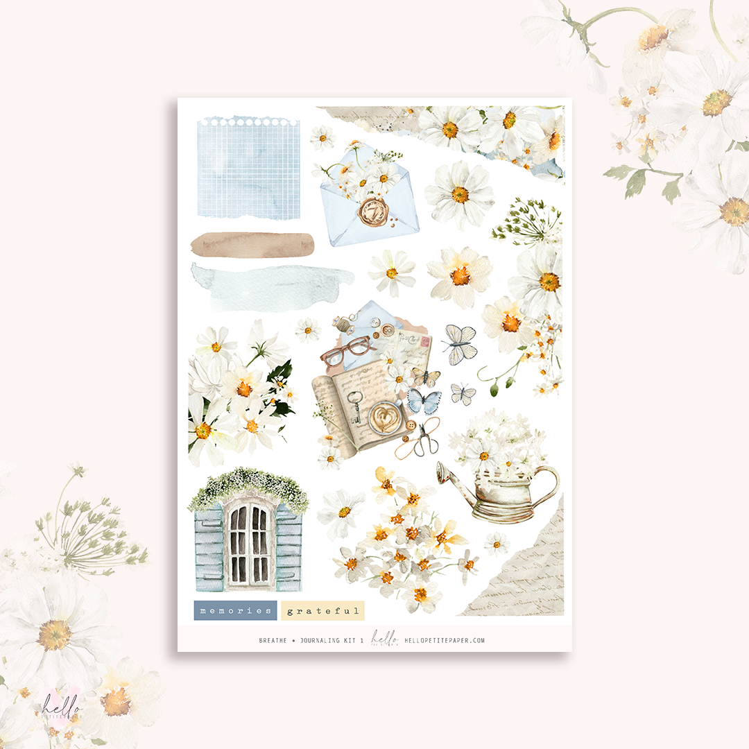 Breathe - Journaling Sticker Kit