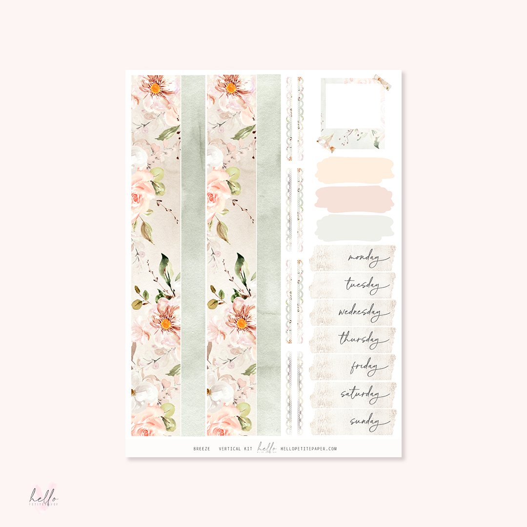 Breeze - planner sticker kit