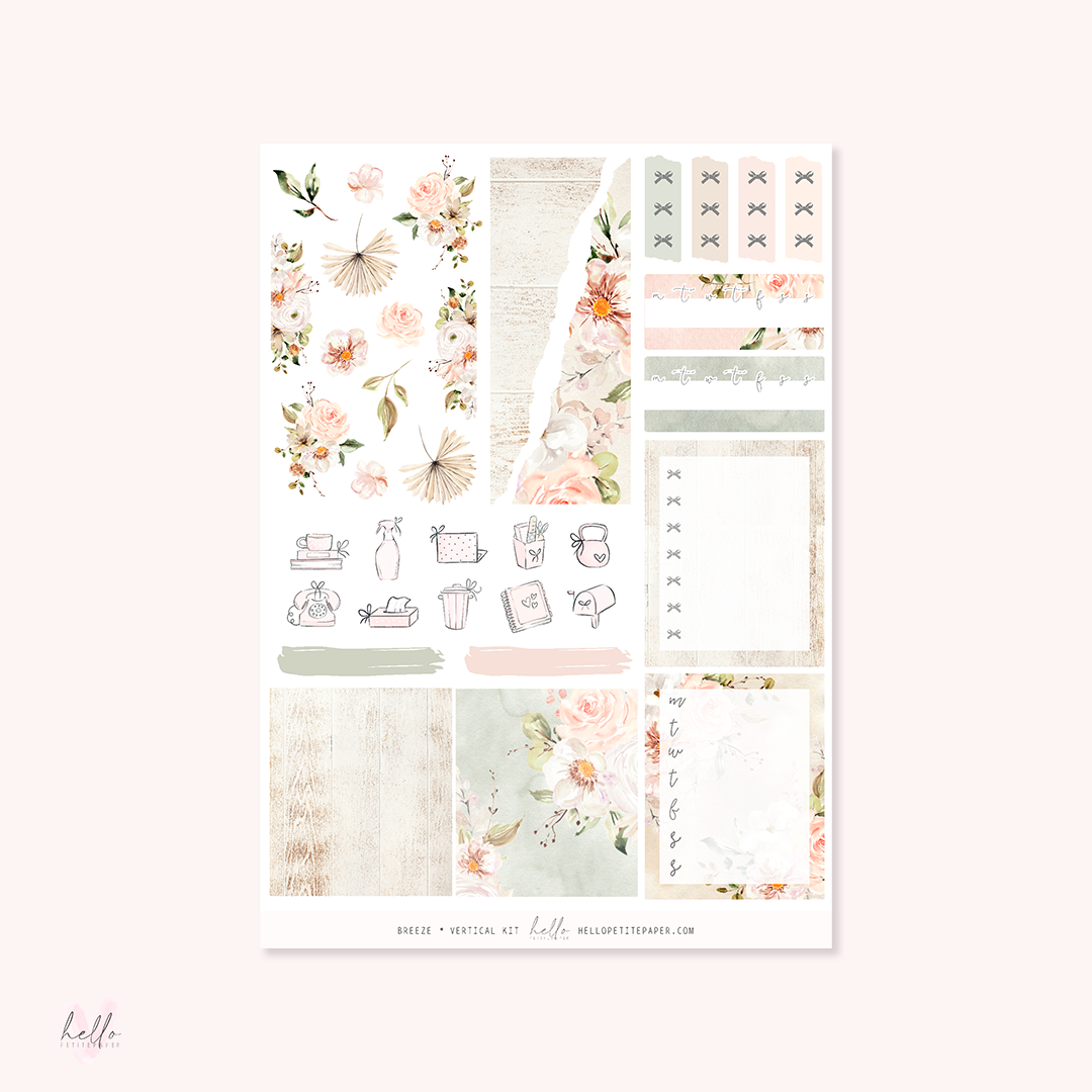 Breeze - planner sticker kit