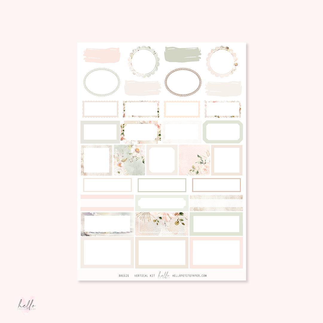Breeze - planner sticker kit