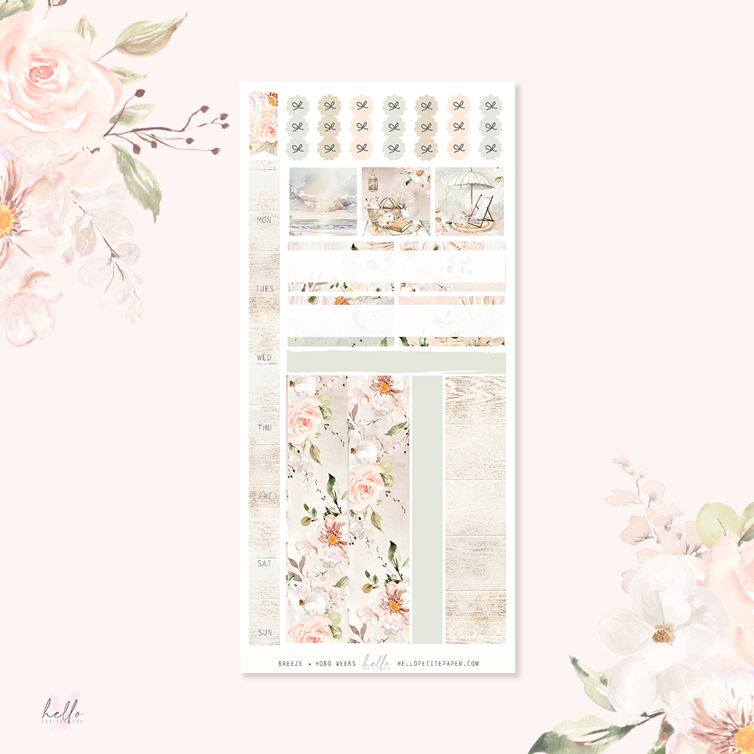 Hobo weeks sticker kit - Breeze collection