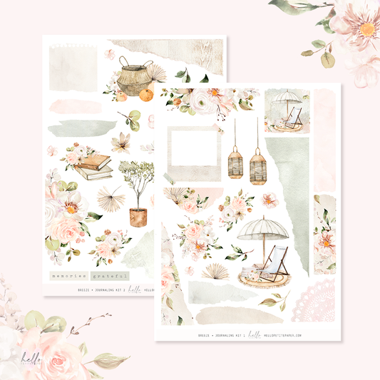 Journaling Sticker Kit - Breeze collection