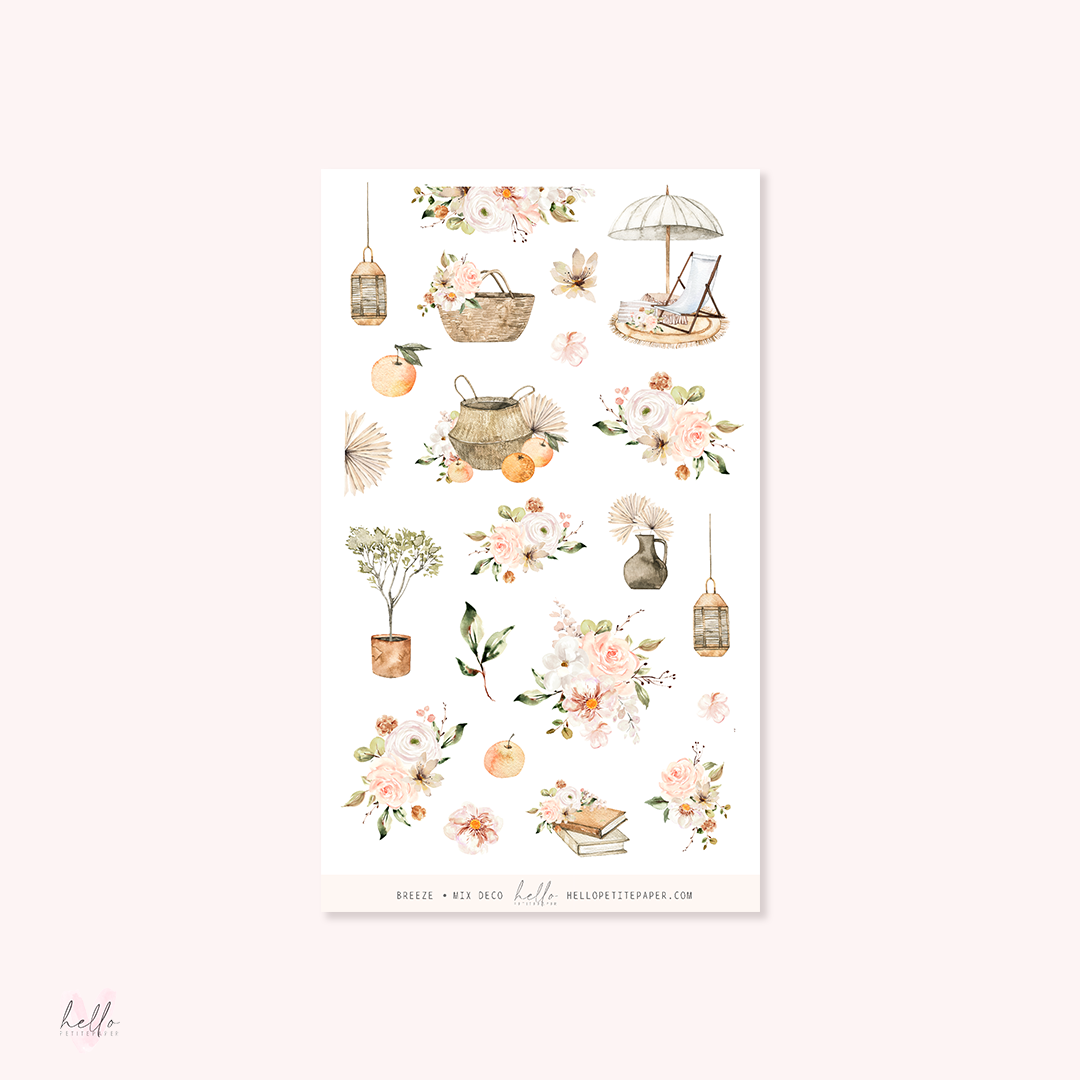 Breeze - Mix deco, planner stickers