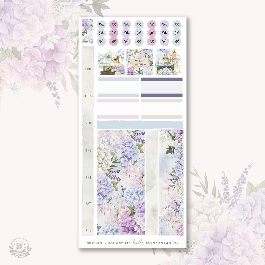Bunny Cafe - Hobo weeks sticker kit