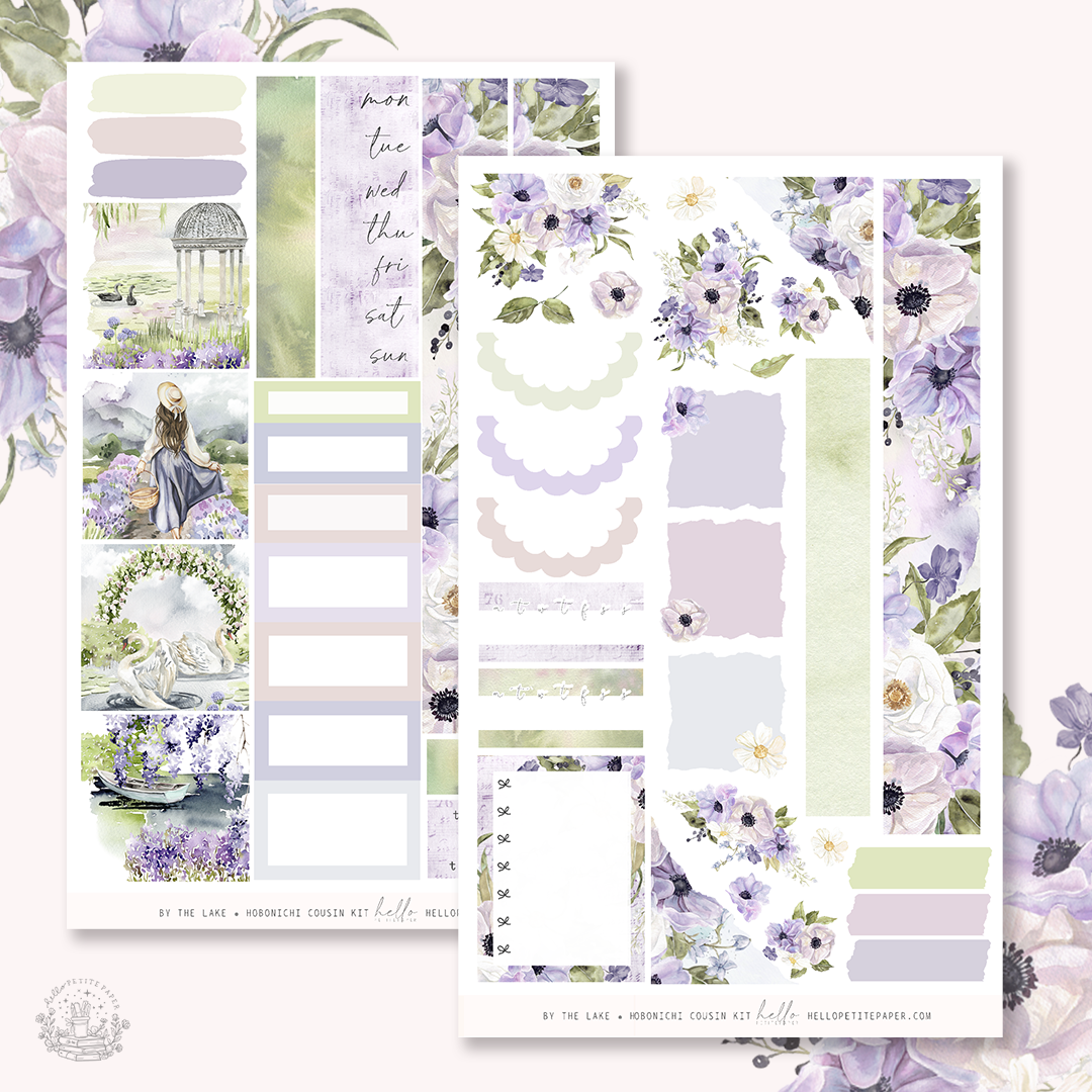 By the Lake - Hobonichi Cousin Sticker Kit