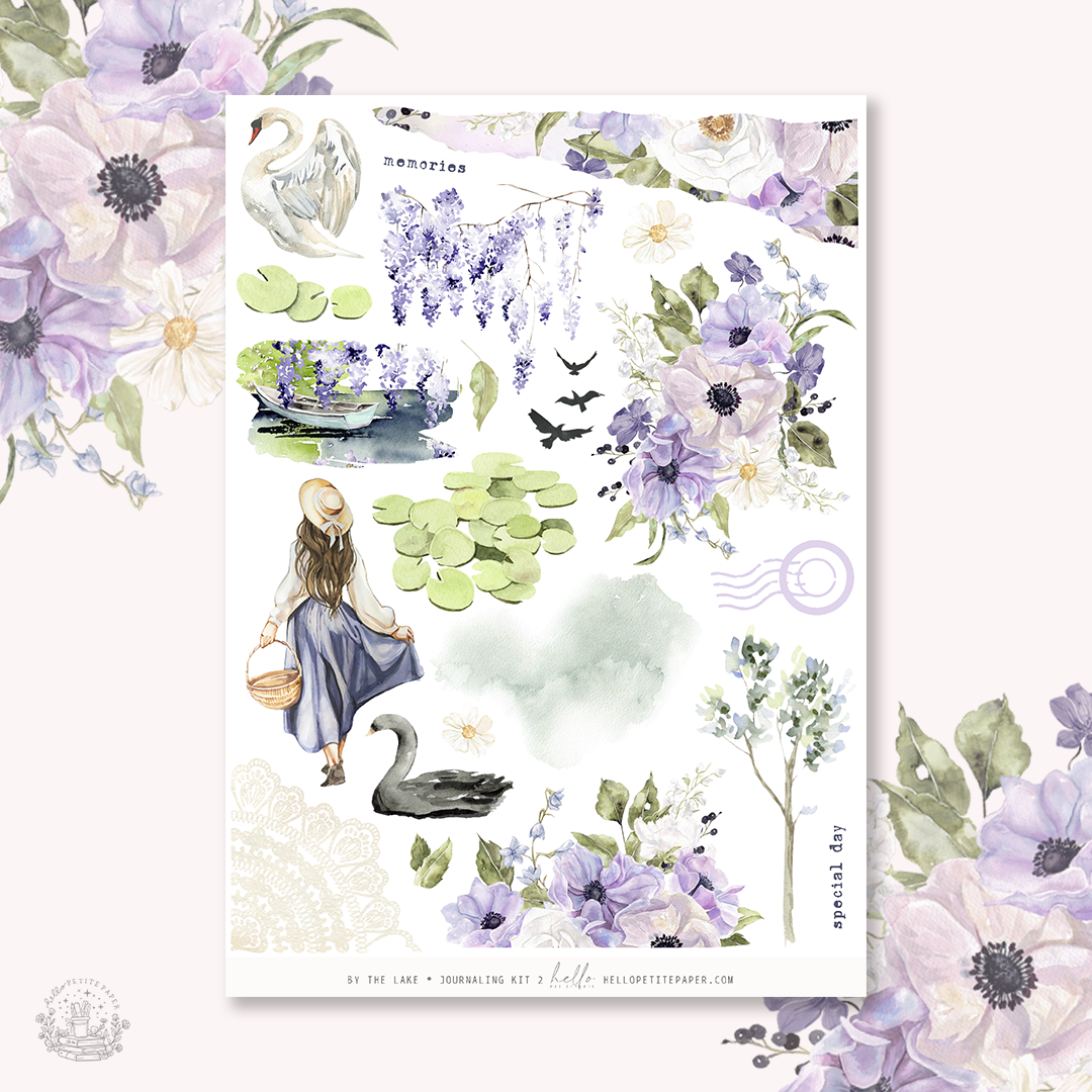 By the Lake - Journaling Sticker Kit