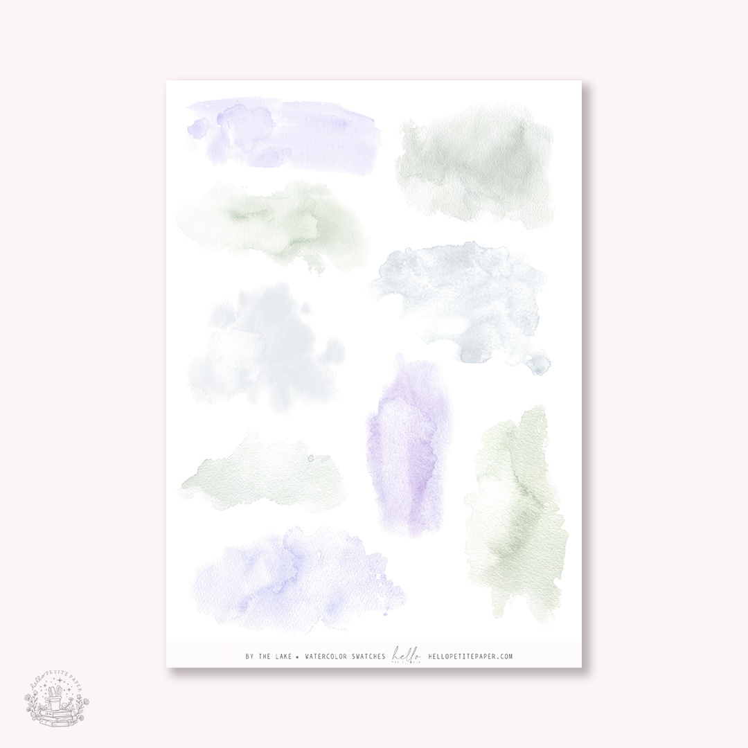 By the Lake - Watercolor Swatches