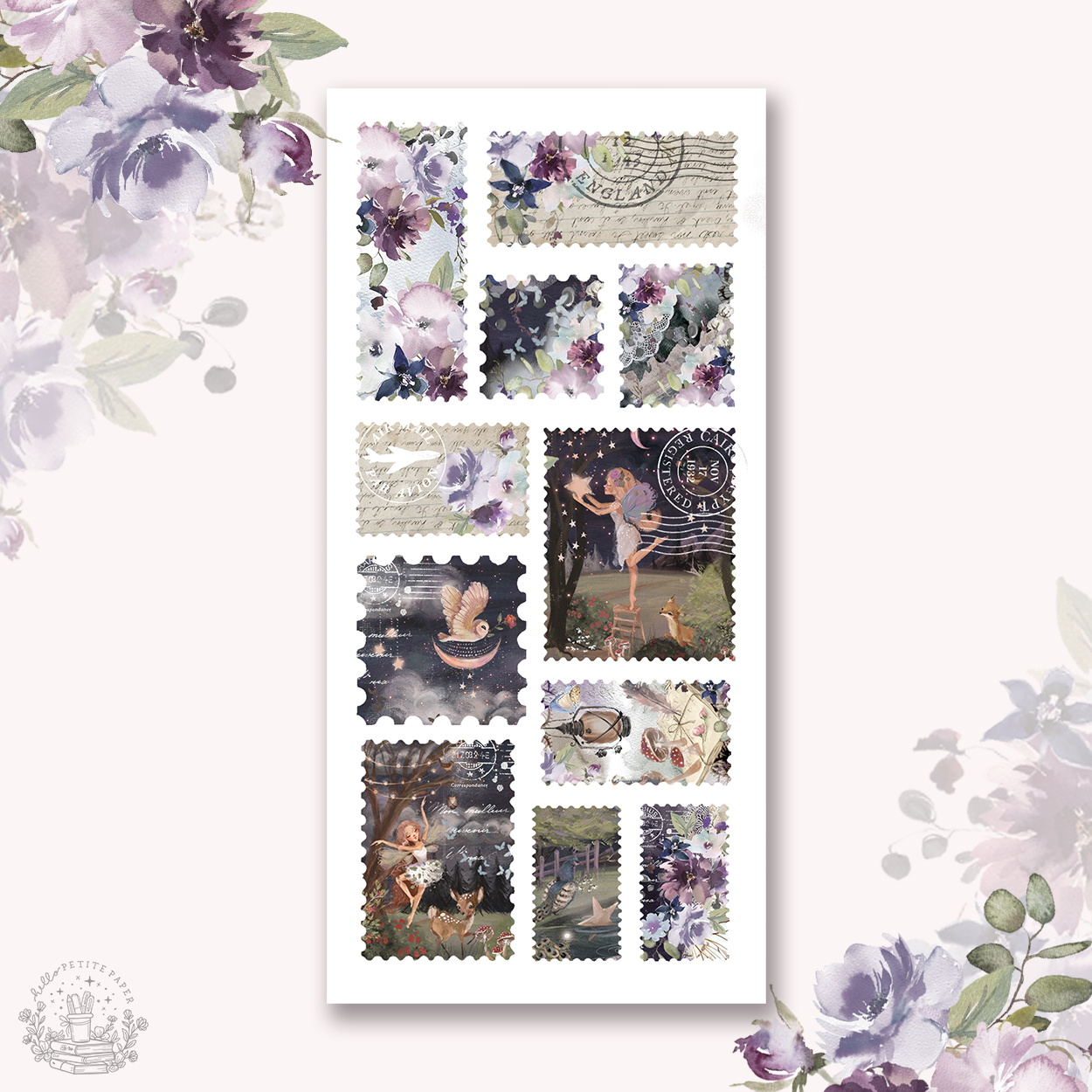 By the moonlight - Stamps stickers