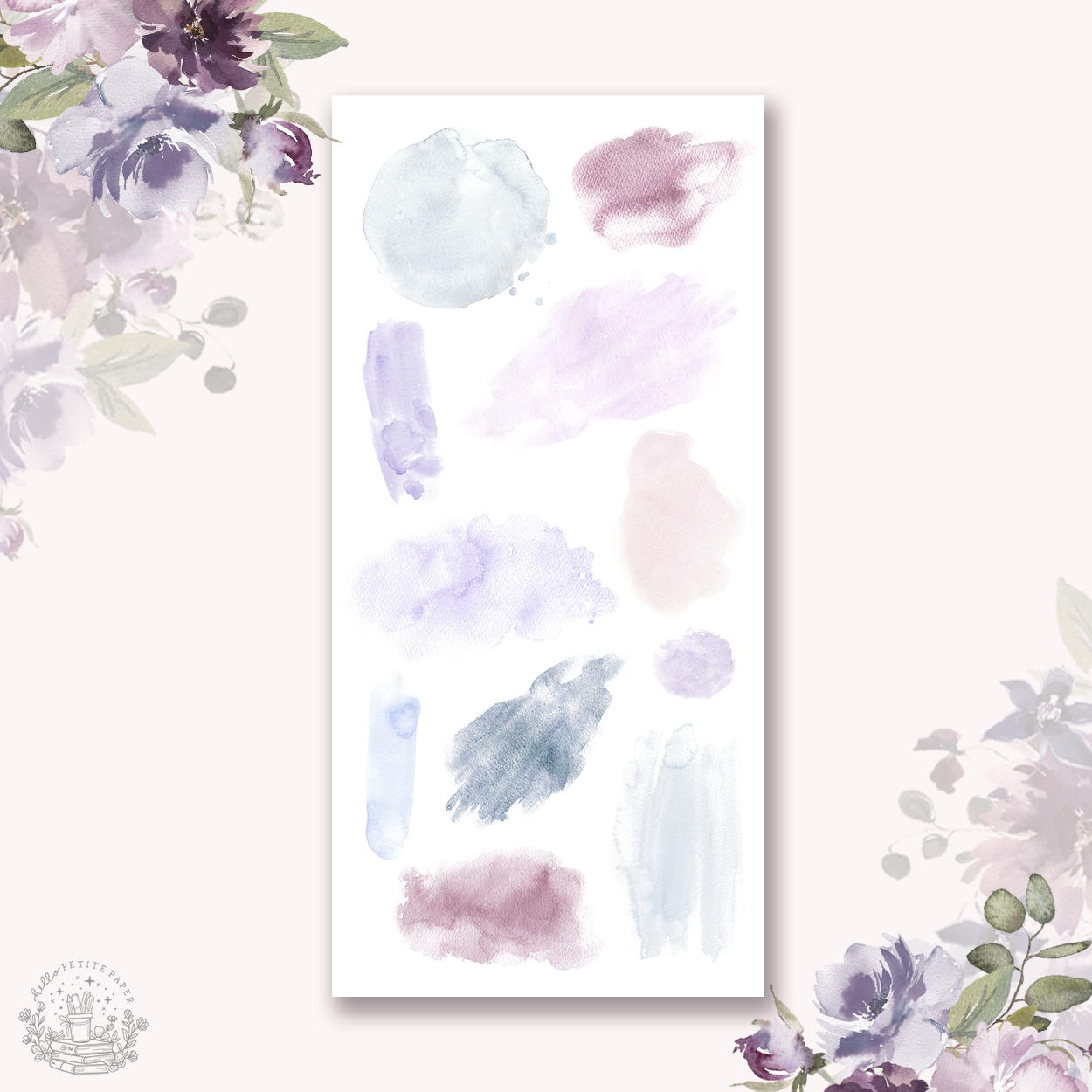 By the moonlight - Watercolor Swatches stickers