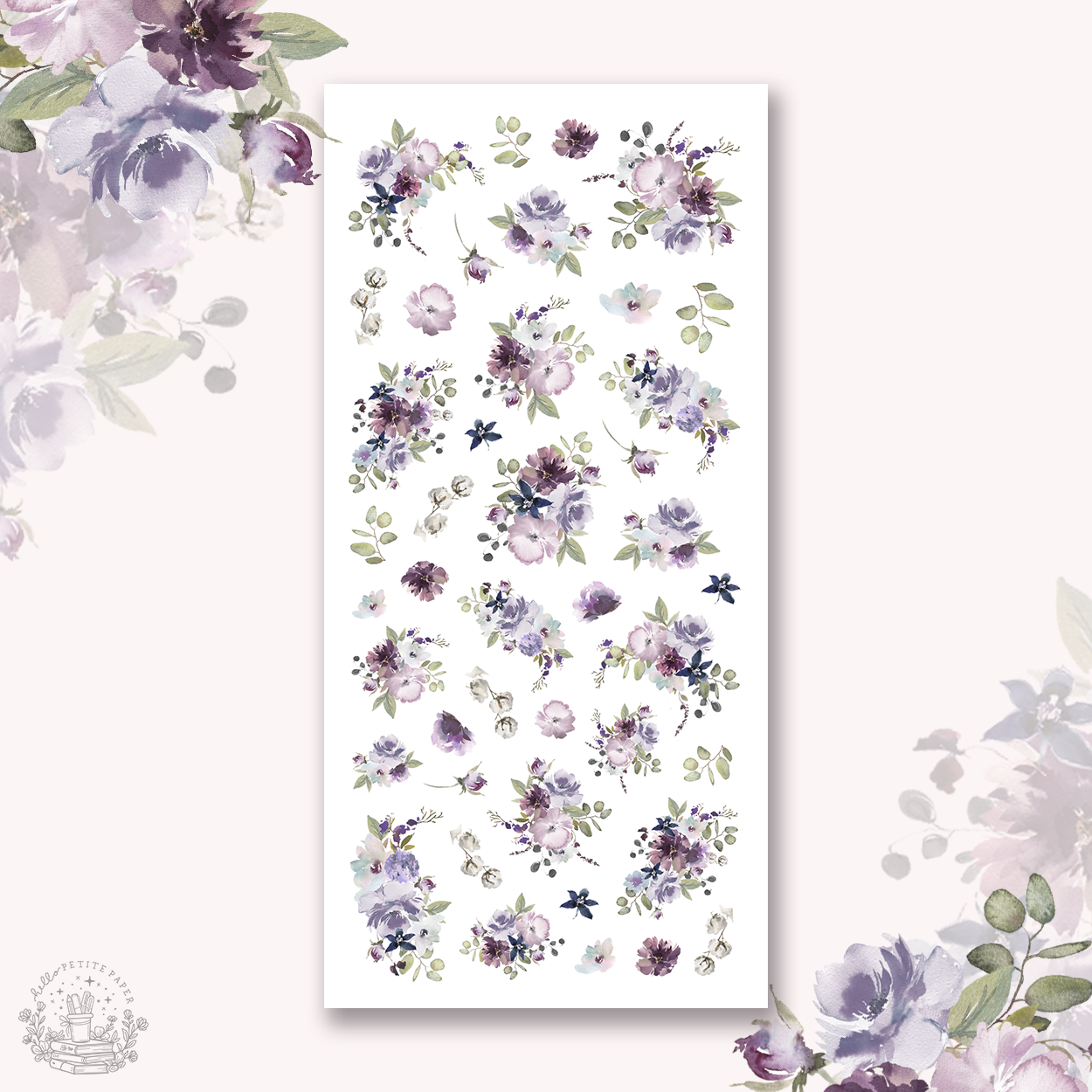By the moonlight - Deco stickers 1 (florals)