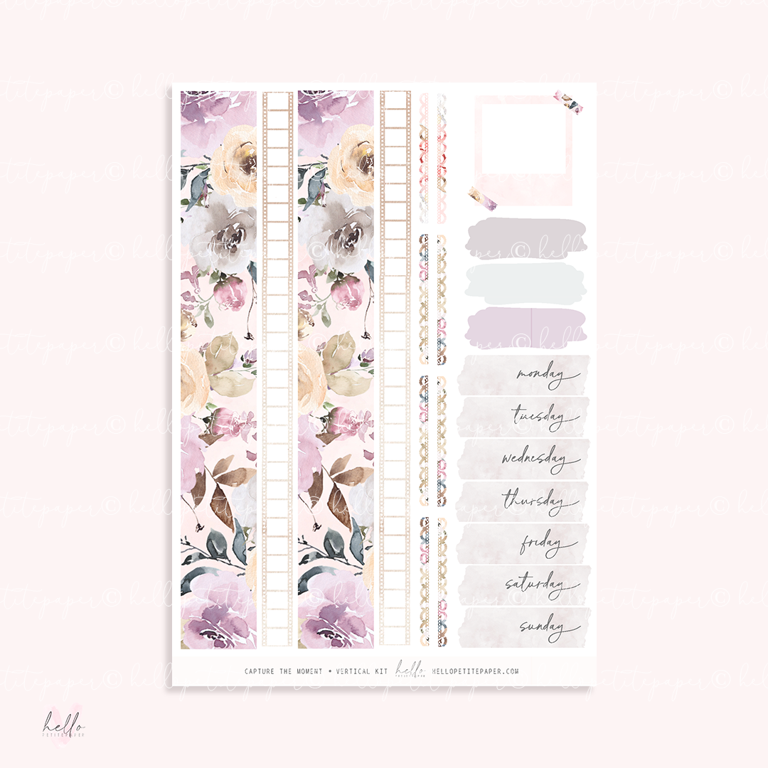 Printable Flower Stickers - Free Floral Planner Stickers