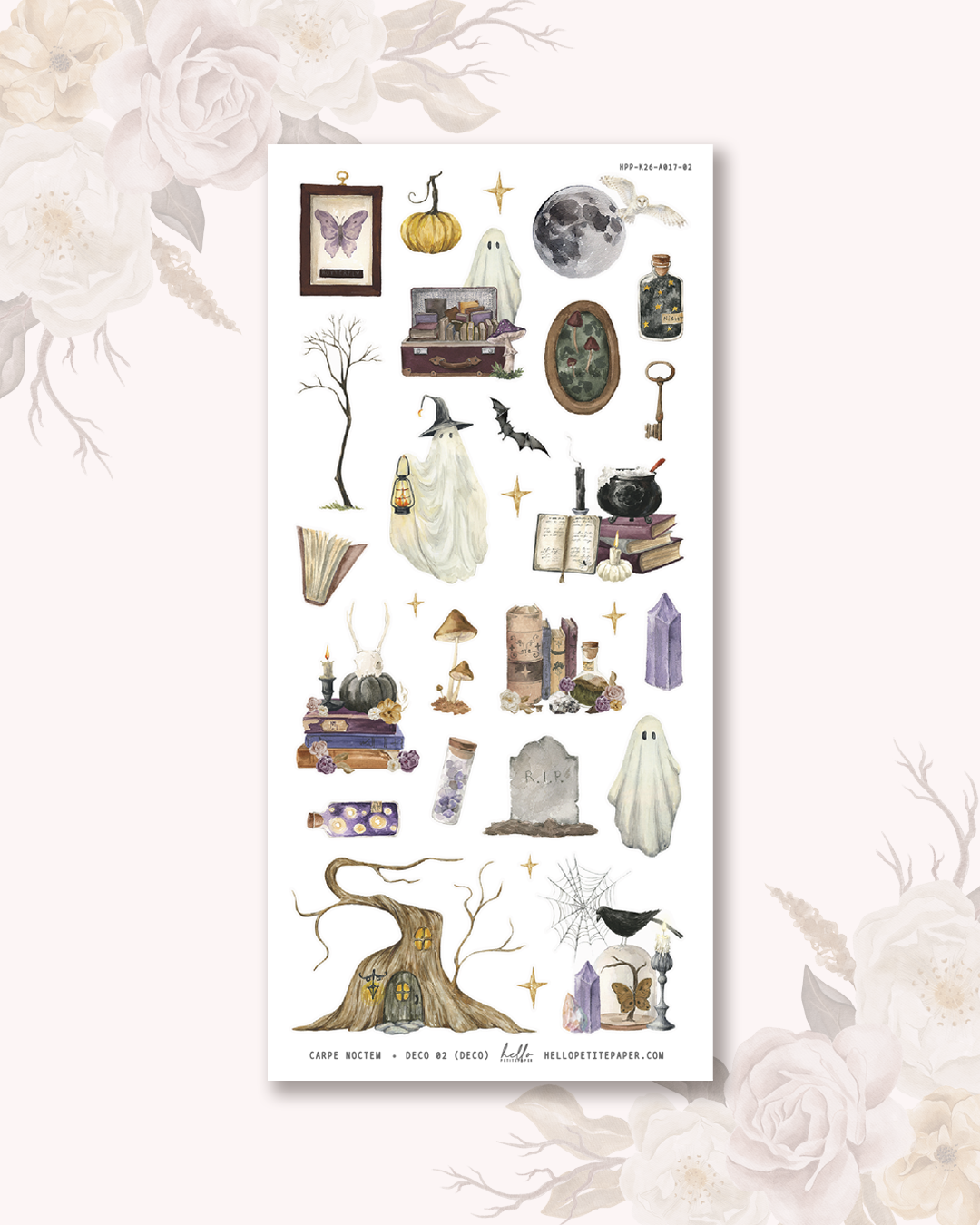 Carpe Noctem - Deco stickers (choose from 11 designs).