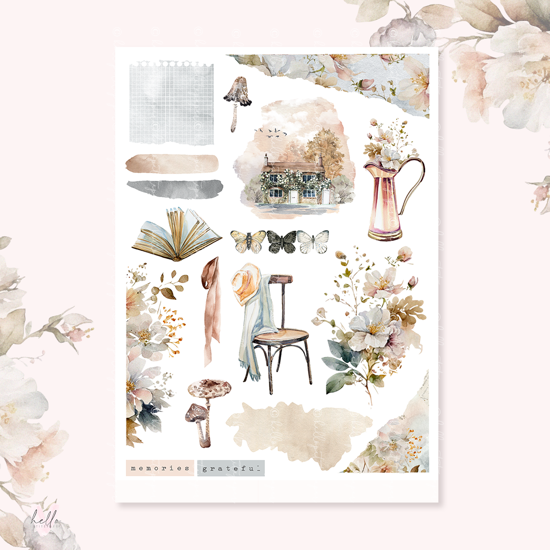 Cottage - Journaling Sticker Kit