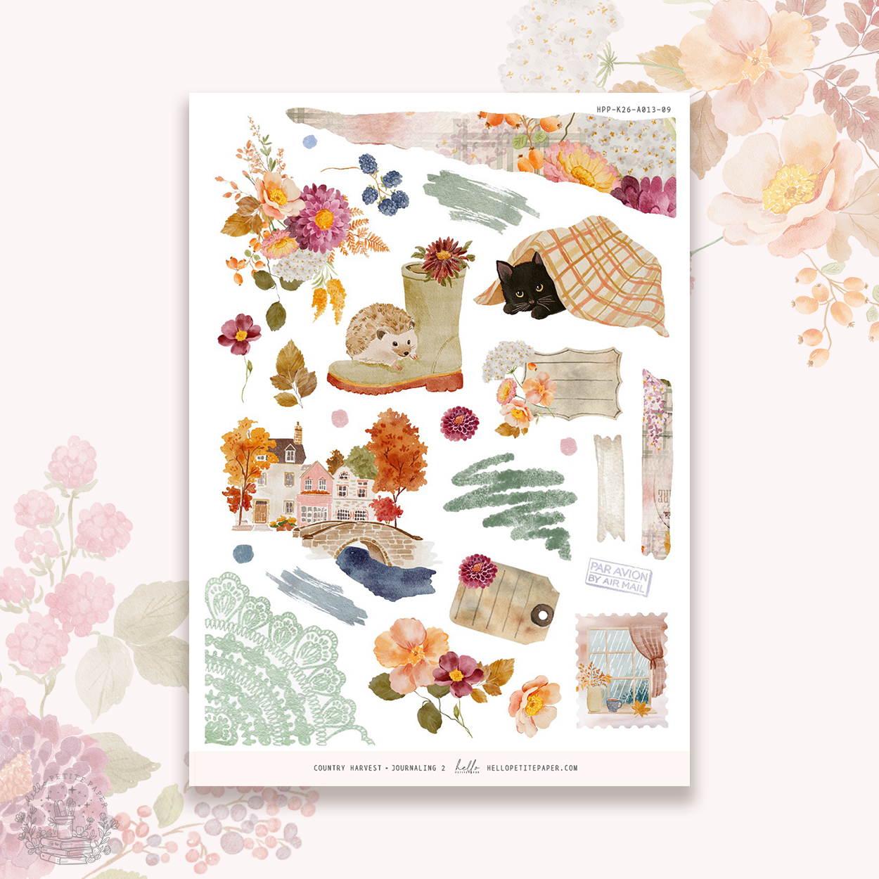 Country harvest - Journaling Sticker Kit