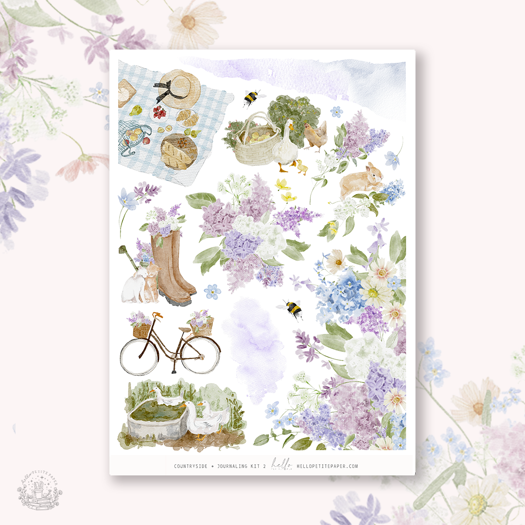 Countryside - Journaling Sticker Kit