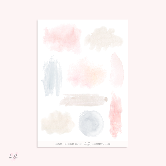 Couture - Large Watercolor Swatches