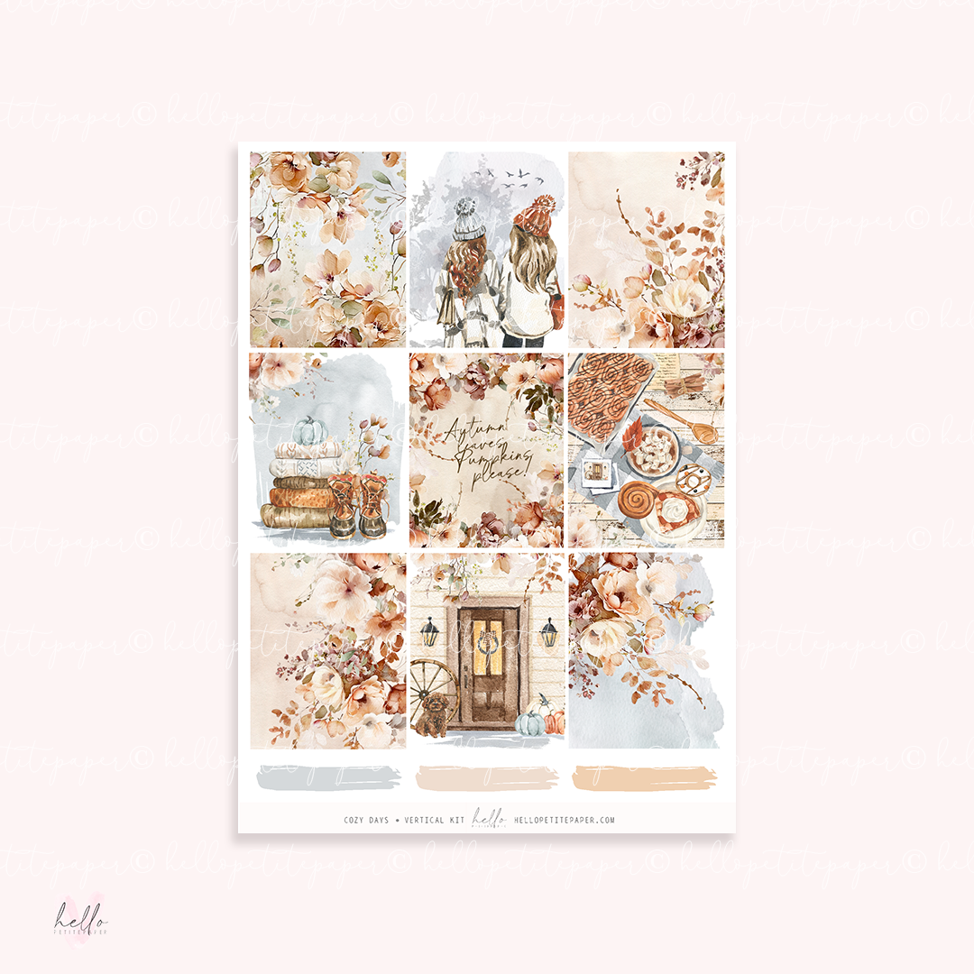 Cozy Days - planner sticker kit