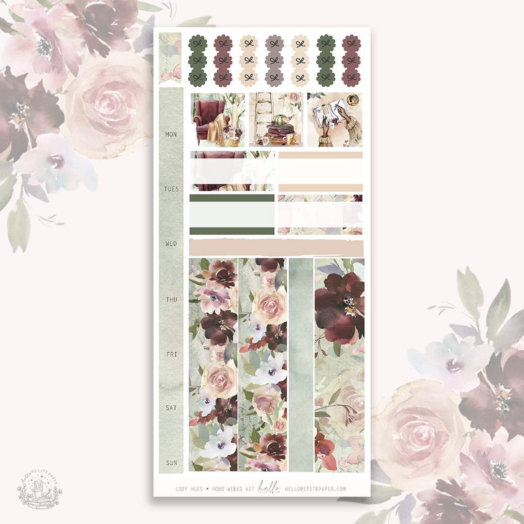 Cozy Hues - Hobo weeks sticker kit