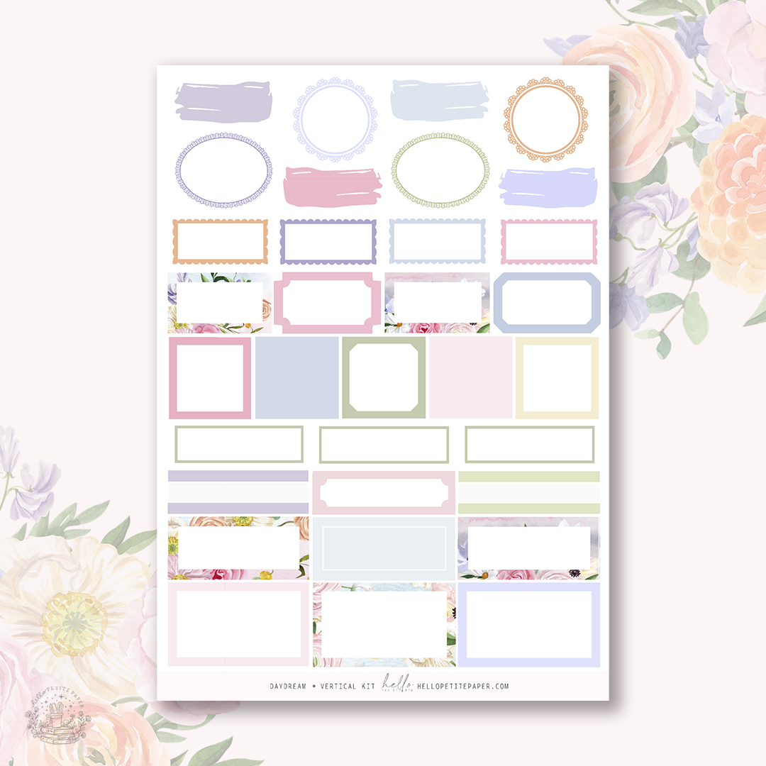 Daydream - FOILED KIT - premium matte paper sticker kit