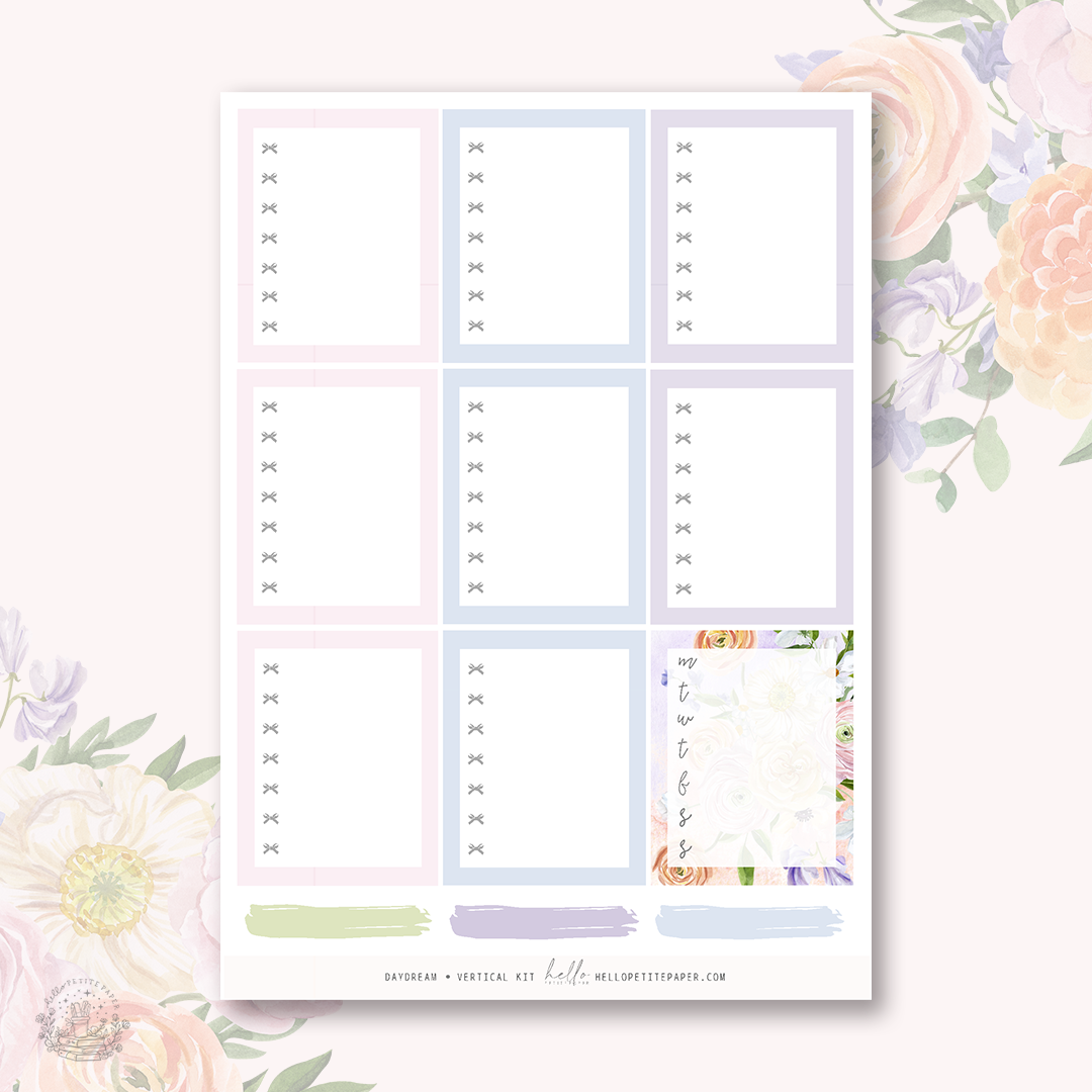 Daydream - planner sticker kit (4 sheets or a la carte)